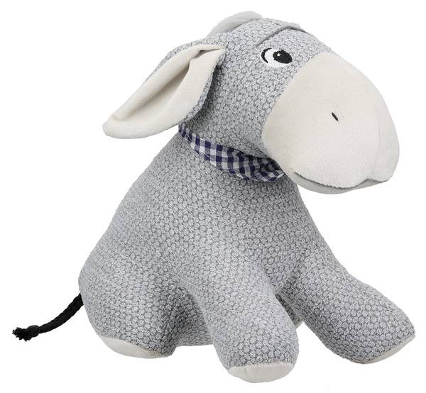 Türstopper Esel Elias Grau - Textil - 15 x 24 x 22 cm