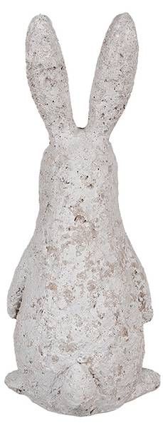 Figur Kaninchen DekoEaster-Grady Beige - Kunststoff - 11 x 26 x 11 cm