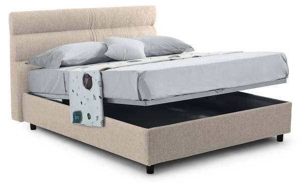 Einzelbett Brivio Grau - Metall - 137 x 116 x 218 cm