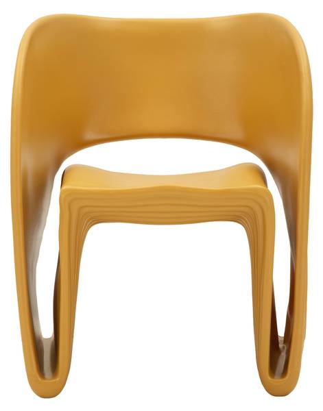 Fauteuil Sand geel - kunststof - 58 x 76 x 65 cm