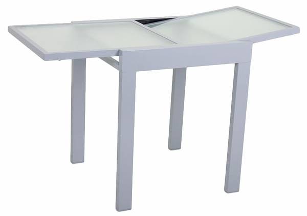Gartentisch ADAM Grau - Metall - 65 x 75 x 65 cm