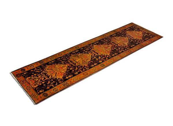 Orientteppich Läufer Nomadic Blau - Wolle - 77 x 1 x 297 cm