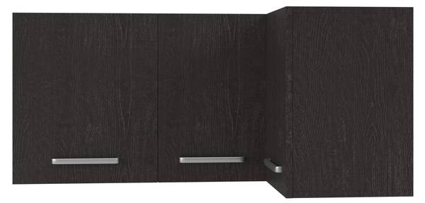 Küchenoberschrank Modul O11 Schwarz - Holzwerkstoff - 70 x 53 x 115 cm