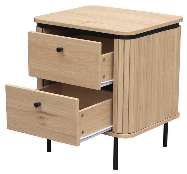 Nachttisch MALAGA Braun - Holzwerkstoff - 40 x 55 x 48 cm