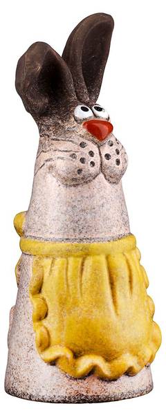 Zaunfigur Klaus Claudia 2er Set Braun - Keramik - 10 x 23 x 10 cm