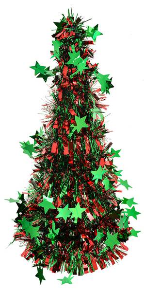 Weihnachtsbaum Santa Zoey Rot - Kunststoff - 17 x 38 x 17 cm