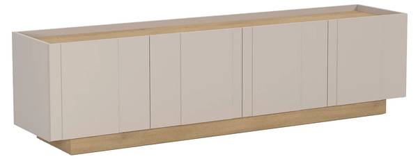 TV-Board ANARZA Beige - Braun - Holz teilmassiv - 180 x 47 x 40 cm