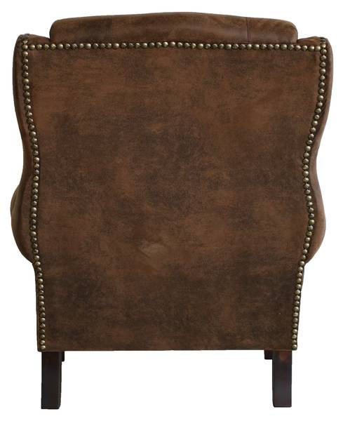 Chesterfield Ohrensessel Valencia Braun