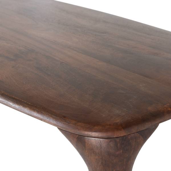 Esstisch Fiore Braun - Mango - 190 x 76 x 95 cm