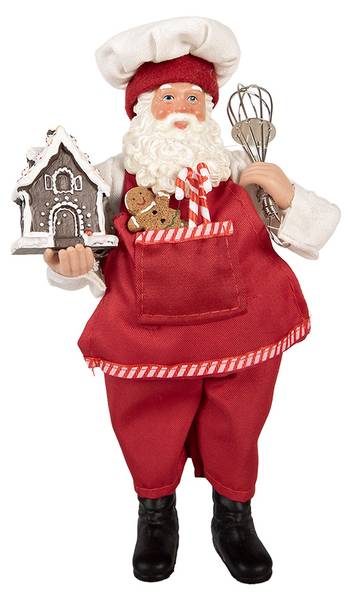 Weihnachtsmann Xmas&Jude Rot - Kunststoff - 9 x 26 x 16 cm