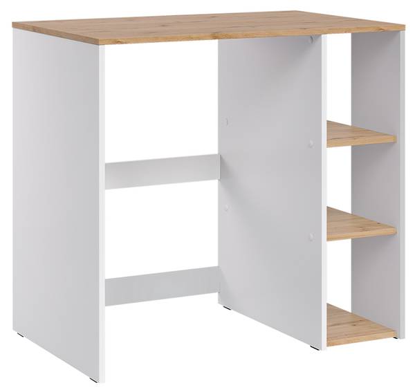 Armoire machine à laver Viktor 60594 Imitation chêne noueux - Blanc