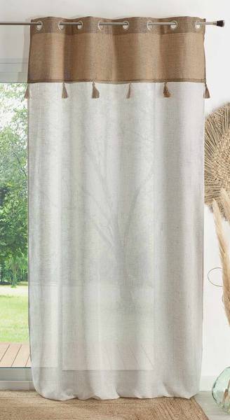 Vorhang  TOUDOU 366 Beige - Textil - 1 x 260 x 260 cm