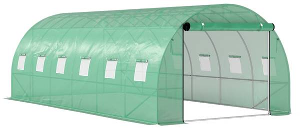 Folientunnel 84H-238V02GN Grün - Kunststoff - 300 x 197 x 600 cm