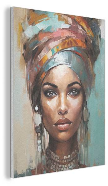 AKUSTIKBILD Frau Modern 70 x 100 cm