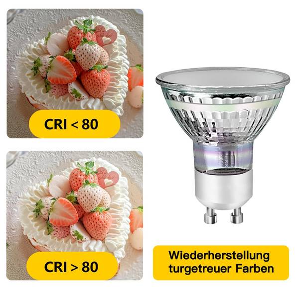LED-Leuchtmittel hgdx 10 tlg. Weiß - Breite: 6 cm - Anzahl Teile im Set: 10