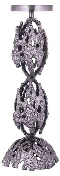Kerzenhalter BARRIE Schwarz - Metall - 16 x 47 x 16 cm