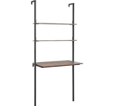 Schreibtisch MAJA Braun - Metall - 50 x 180 x 80 cm