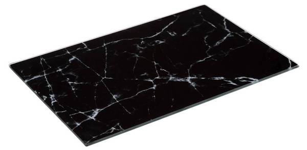 Schneidebrett BASIC Marmor Schwarz Dekor