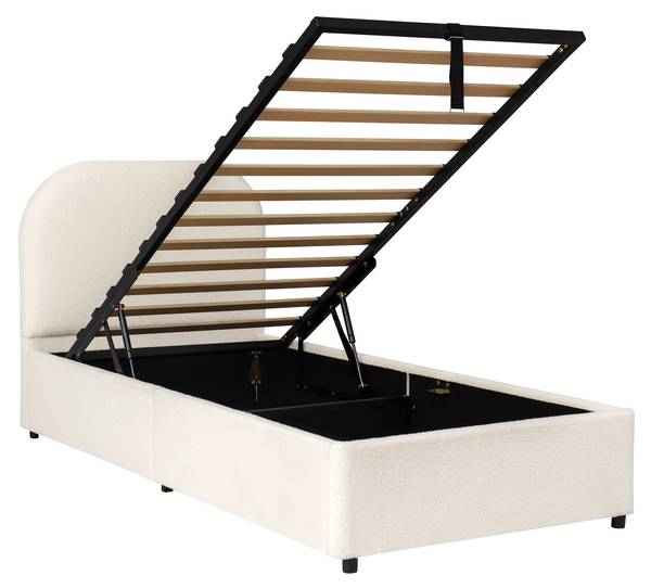 Lit d’enfant Zoom Ⅰ Beige - Bois manufacturé - 98 x 100 x 213 cm