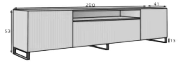 TV Lowboard Nia Anthrazit