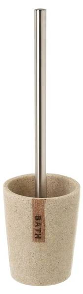 Toilettenbürste HH-136834 Beige - Gold - Kunststoff - 12 x 39 x 12 cm