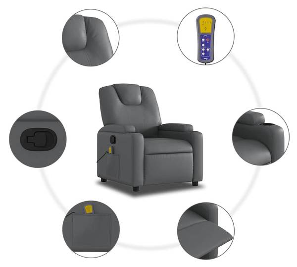 Massagestoel 3032270-4 grijs