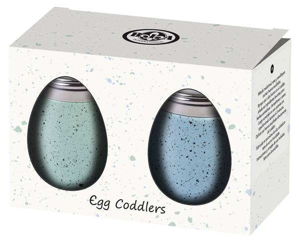 Eier-Coddler Eggshell 2er-Set Porzellan - 7 x 9 x 7 cm