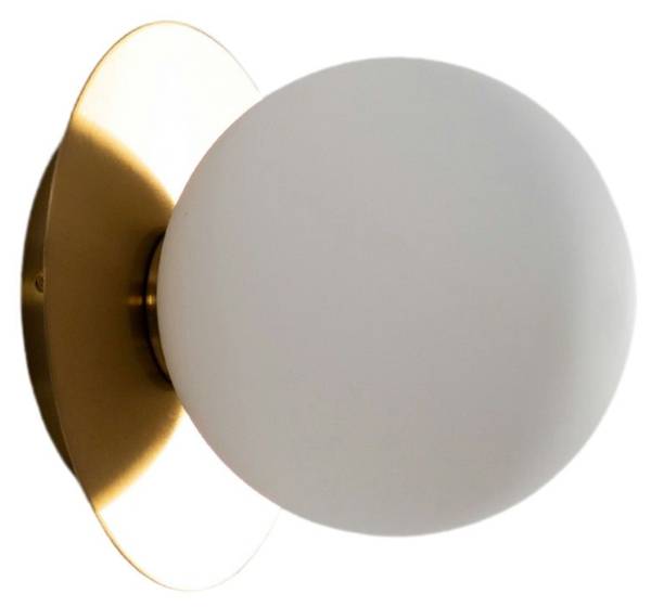 Wandleuchte Fonzo Gold - Metall - 15 x 17 x 18 cm