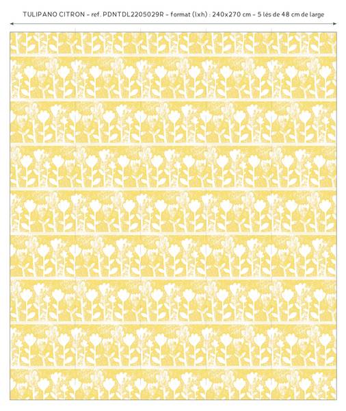 Panorama-Tapete Tulipano Gelb