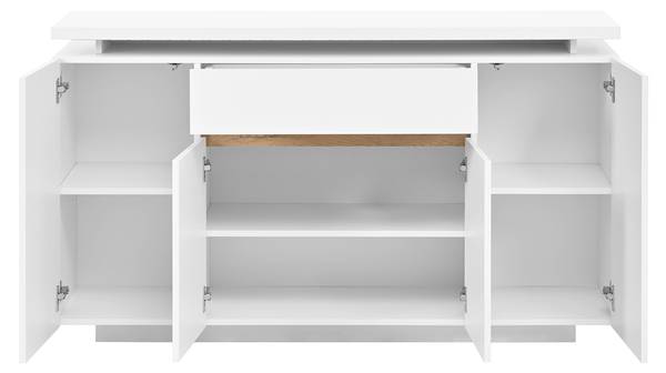 Sideboard GLOWLucy Ⅲ Weiß - Holzwerkstoff - 40 x 80 x 140 cm