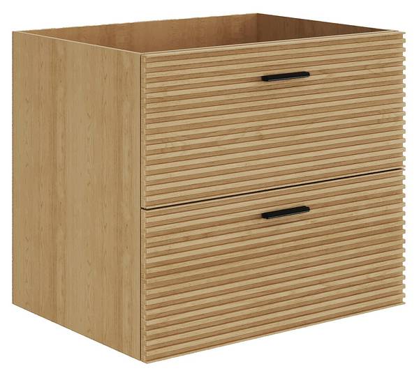 Einzelwaschtisch SARONE Beige - Holz teilmassiv - 60 x 55 x 46 cm