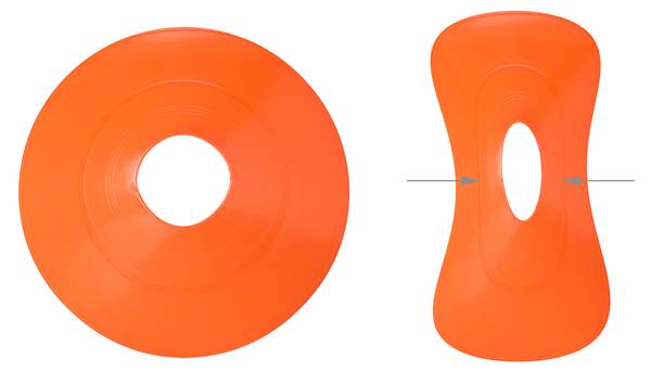 80er Set Markierungshütchen Fußball Blau - Grün - Rot - Polyester - 19 x 5 x 19 cm