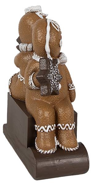 Pfefferkuchenmann Xmas&Avid Braun - Kunststoff - 4 x 13 x 11 cm