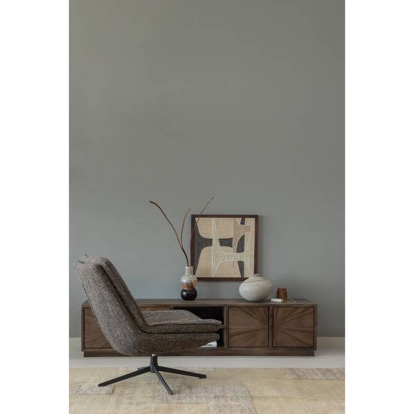 TV-Lowboard Sun Braun - Teakholz - 200 x 45 x 44 cm