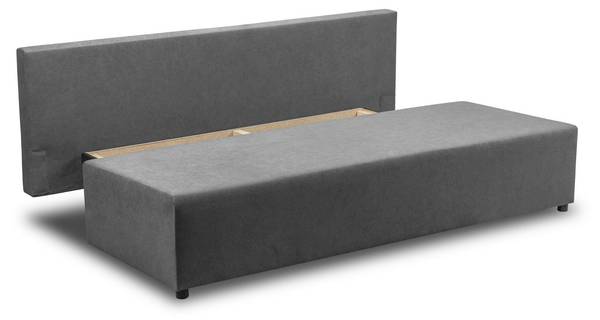 Schlafsofa BS10 Grau Grau - Holzwerkstoff - 190 x 76 x 71 cm