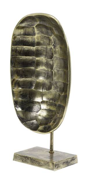 Ornament auf Fuß Tuga Gold - Metall - 12 x 40 x 21 cm