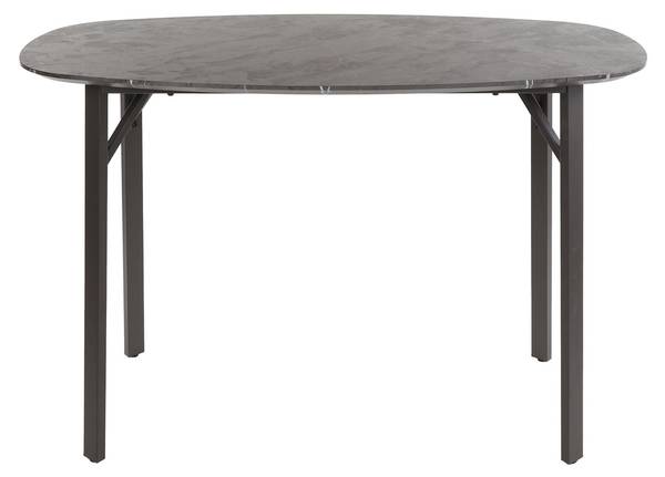Table à manger ONYX Noir - Bois manufacturé - 140 x 92 x 75 cm