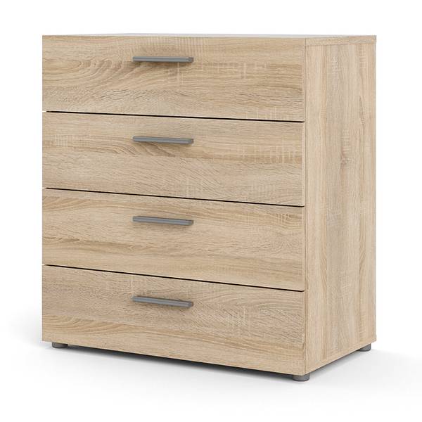 Kommode Petra Braun - Holz teilmassiv - 80 x 68 x 40 cm