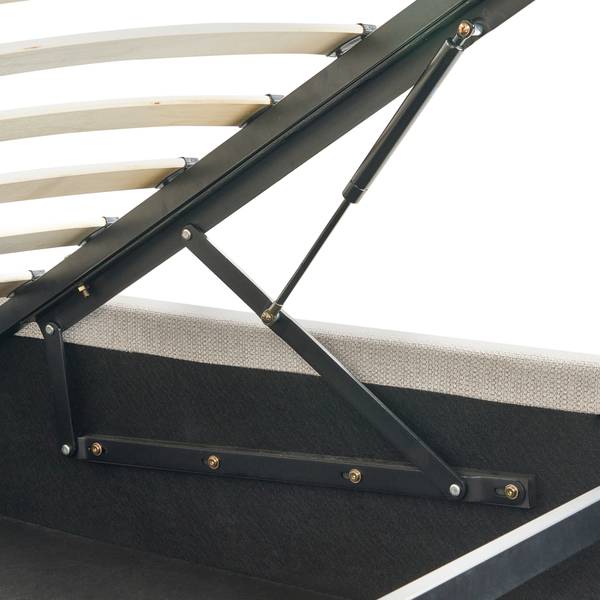 Doppelbett BONIFACIO Schwarz - Grau - Textil - 160 x 106 x 230 cm