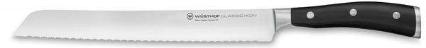 Brotmesser Classic Ikon Schwarz - Naturfaser - 2 x 2 x 1 cm