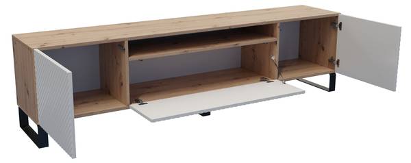 TV-Schrank NADO-S Braun - Weiß
