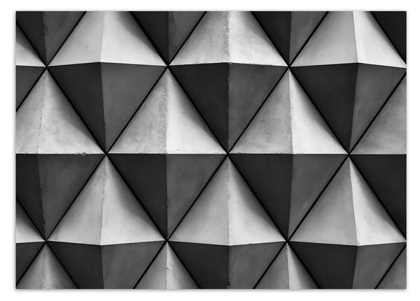 Fototapete Geometrische Dreiecke 3D 450 x 315 cm