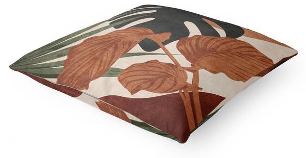 Dekokissen Tropische Boho Blätter 50 x 50 x 10 cm