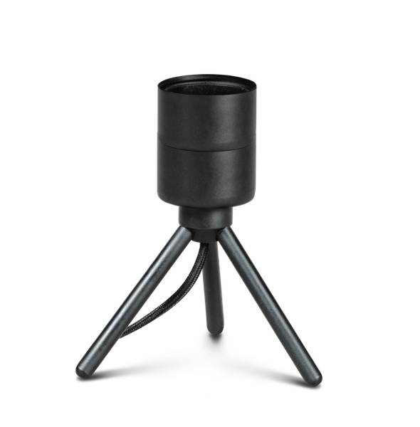 Tischleuchte Origin Schwarz - Metall - 18 x 14 x 18 cm