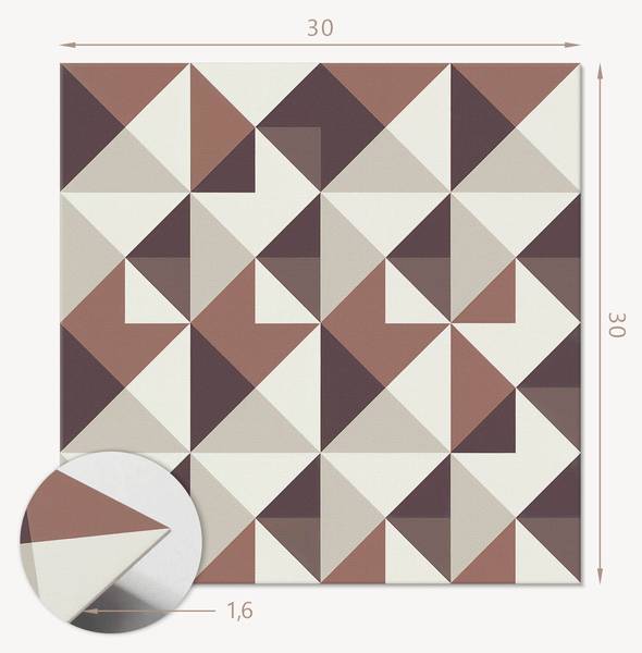 Vinyl tegels 00282930 (9er - Set) 30 x 30 cm