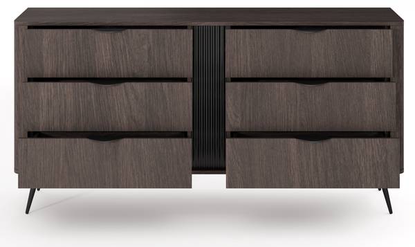 Ladekast Lanzarote bruin - plaatmateriaal op houtbasis - 164 x 82 x 38 cm