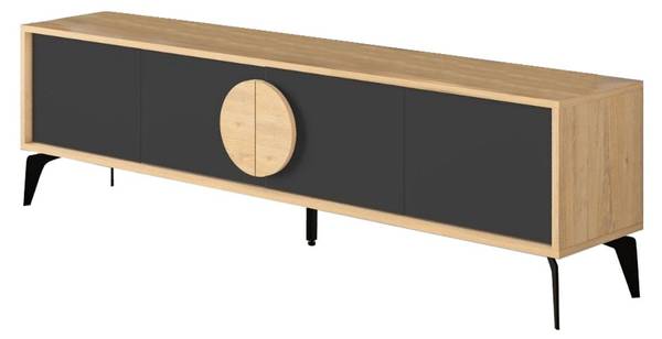 TV-Möbel Vae Braun - Holzwerkstoff - 35 x 51 x 180 cm