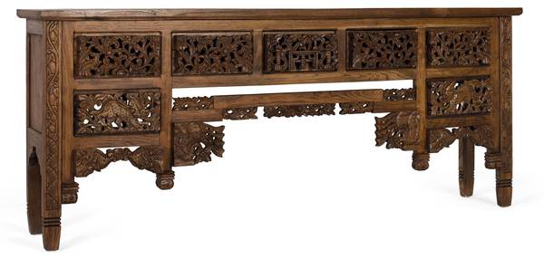 Konsolentisch 2334 Braun - Massivholz - 40 x 91 x 220 cm