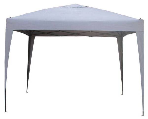 Toile de tonnelle EASY UP Gris - Textile - 1 x 296 x 296 cm