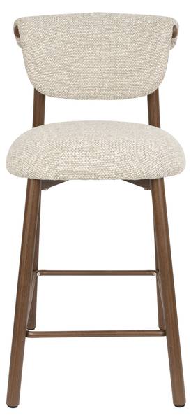 Barhocker LEE 2er-Set Beige - Textil - 44 x 90 x 53 cm